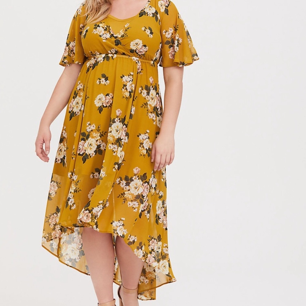 Yellow Floral Dress